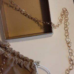 Veronese(R) 18K Bonded Sterling Oval Link 36" Necklace